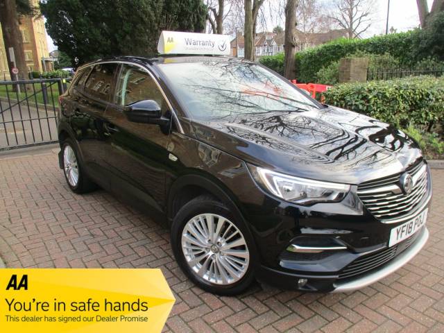 Vauxhall Grandland X 1.2 Turbo Sport Nav 5dr Full Vauxhall History New Timing Belt Hatchback Petrol Metallic Black