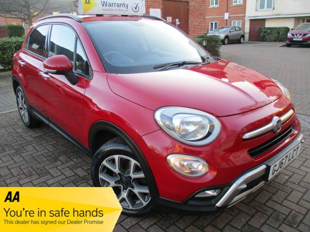 Fiat 500x 1.4 Multiair Cross 5dr FSH Satnav Bluetooth Alloys Hatchback Petrol Metallic Red